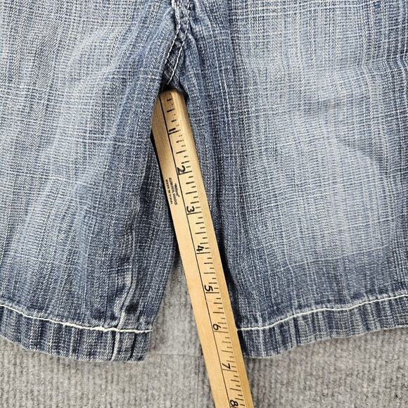 Southpole Jean Shorts Boys 6 Blue Denim Adjustable Waist 100% Cotton 5 Y2K - Picture 3 of 8